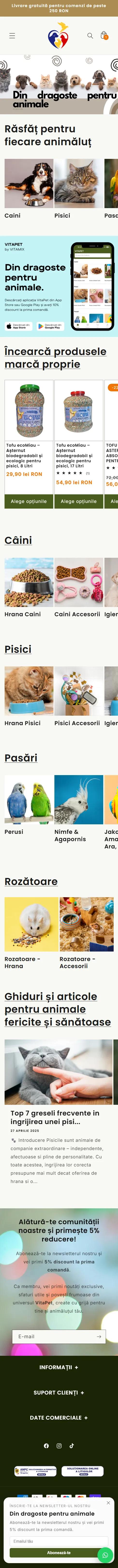 VitaPet — Full page (mobil)