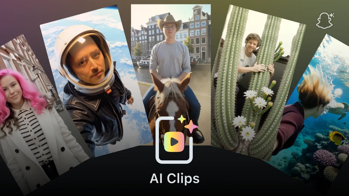 Snapchat transformă fotografiile în videoclipuri cu AI Clips
